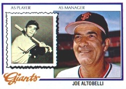 1978 Topps Baseball Cards      256     Joe Altobelli MG RC